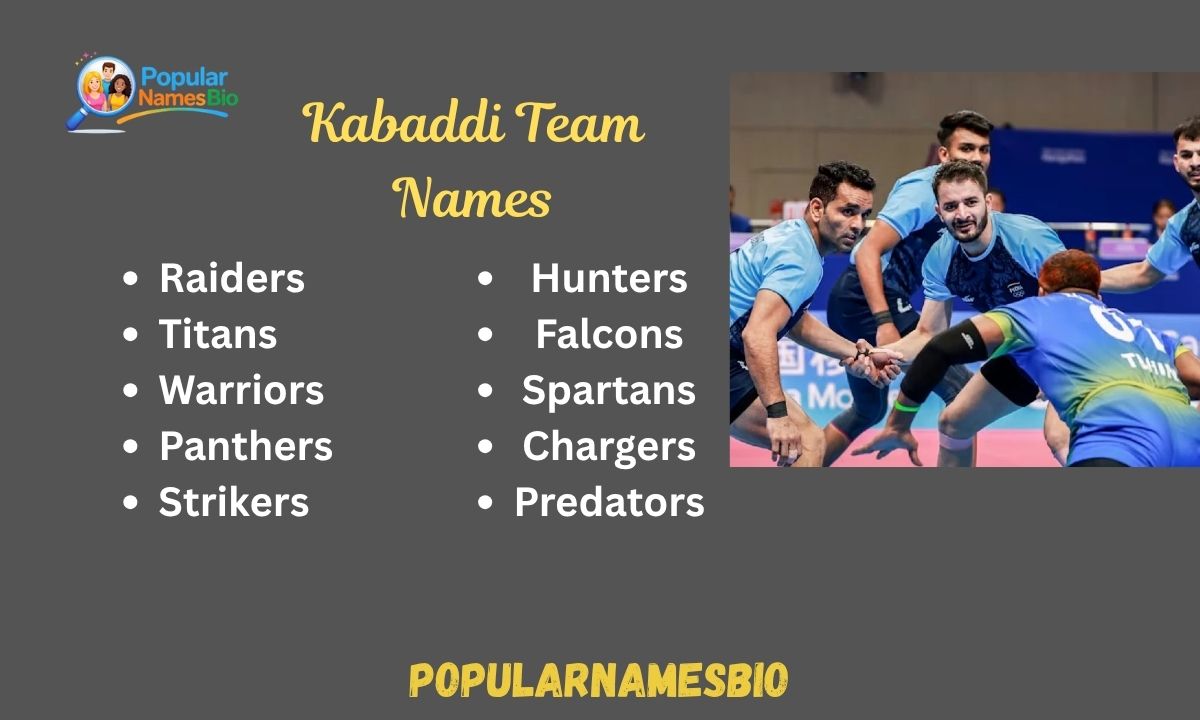 400+ Creative Kabaddi Team Names for Your Squad 