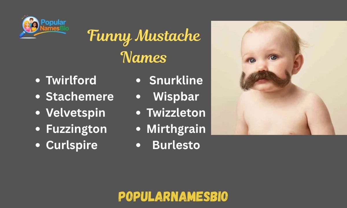 410+ Funny Mustache Names Unique Nicknames for Males