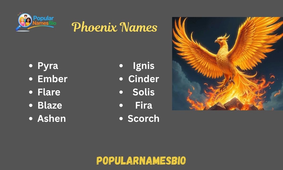420+ Phoenix Names The Ultimate Guide to Mythical Fire Bird Names