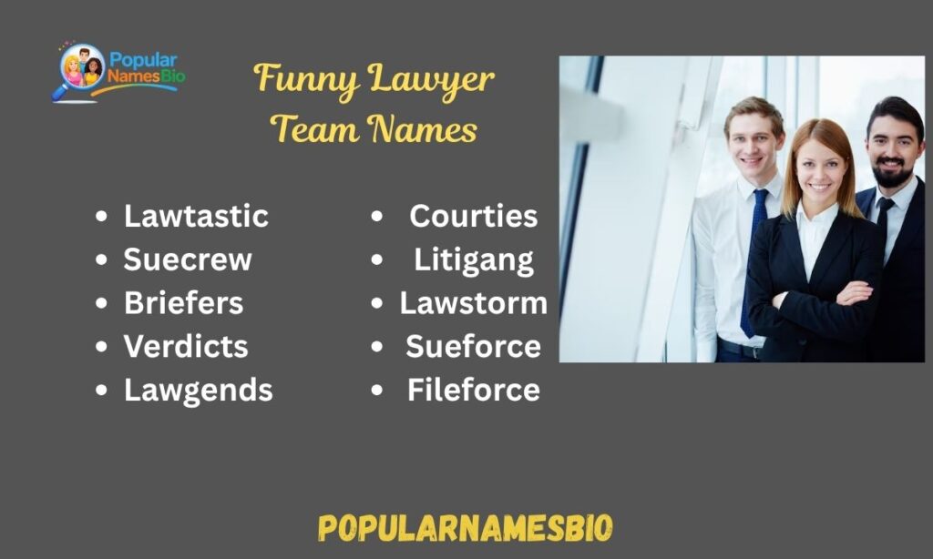 Funny Lawyer Team Names