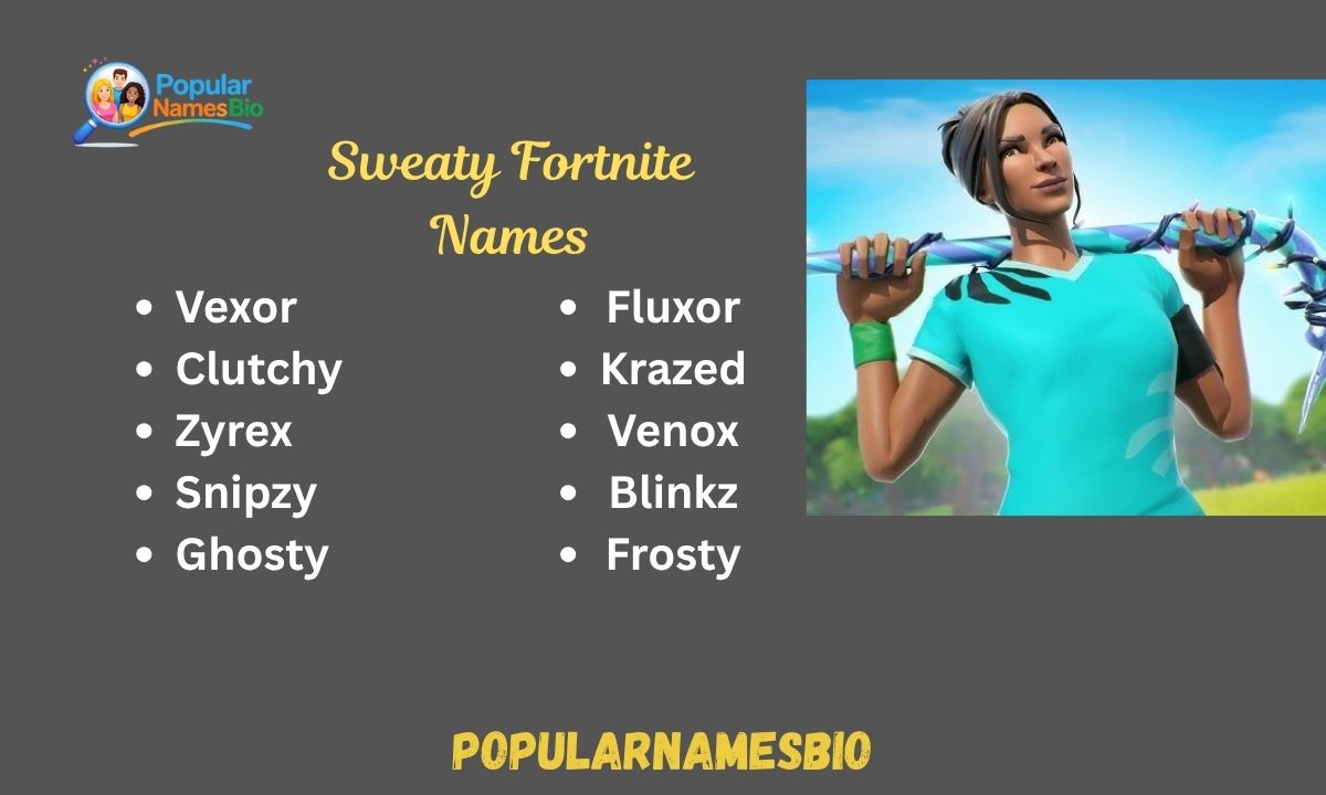 450+Sweaty Fortnite Names Short, Unique, Funny & One Word For Boys & Girls