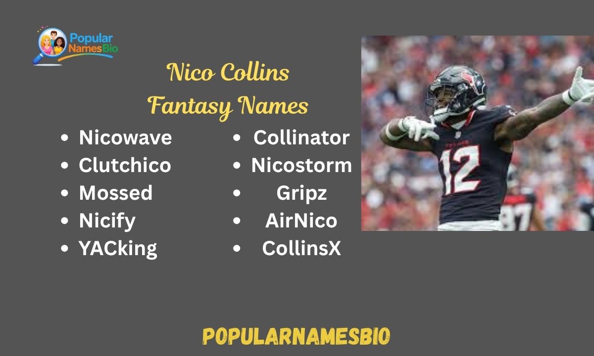480+ Best Nico Collins Fantasy Names Funny, Dirty, Good & Unique For 2026