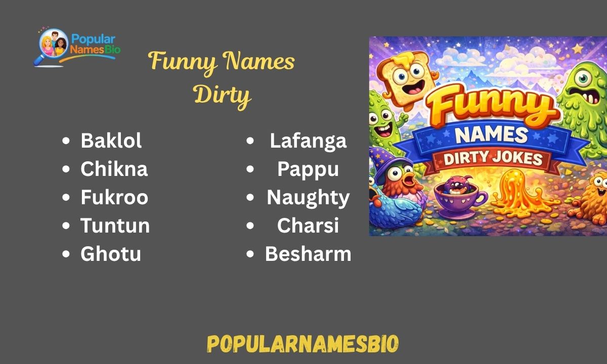 500+ Funny Names Dirty For Girl, Boy, Friends, Jokes In Hindi 2026