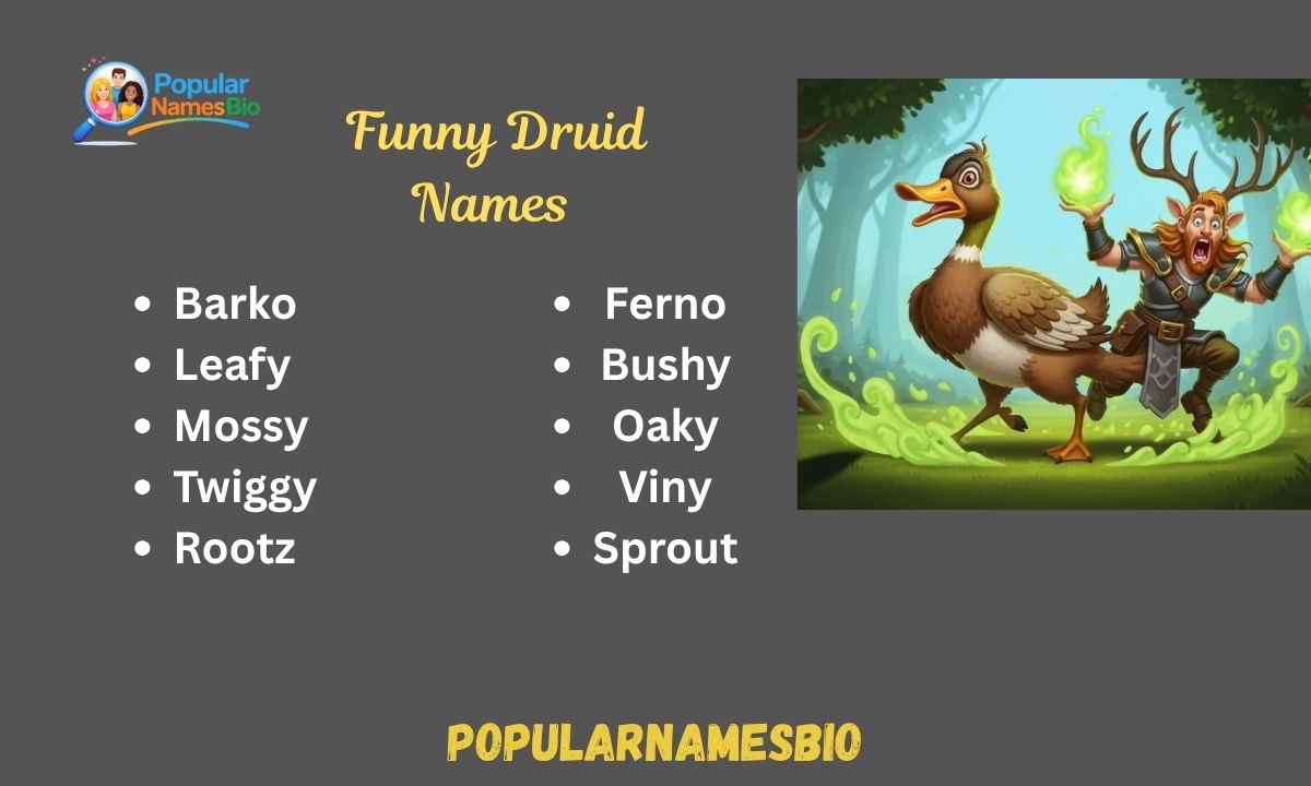 540+ Funny Druid Names Diablo 4, DnD, Meme, Puns & Games