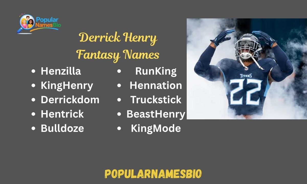550+ Best Derrick Henry Fantasy Names Funny, Good & Unique For 2026 (1)