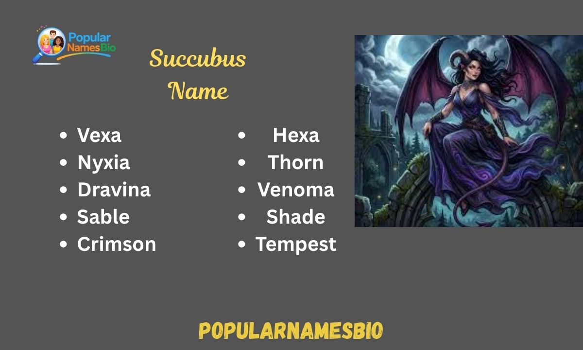 580+ Succubus Name Magical, Unique, Funny, Mythology