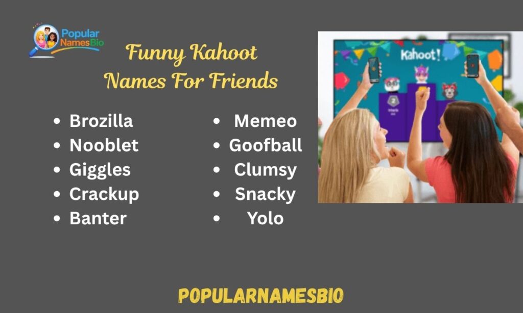 Funny Kahoot Names For Friends