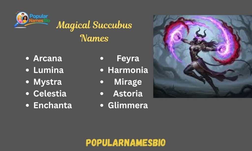 Magical Succubus Names