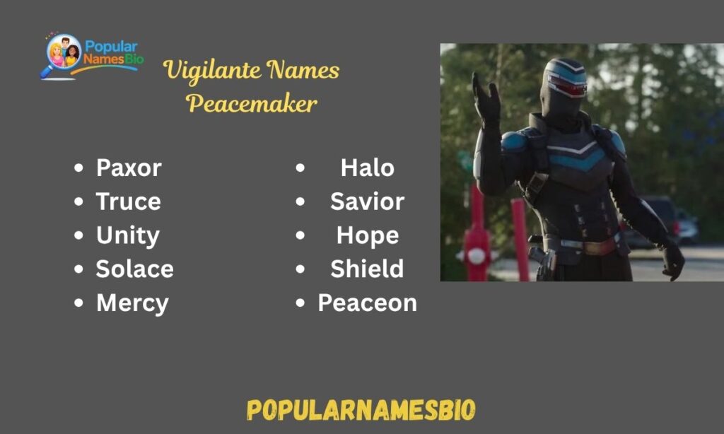 Vigilante Names Peacemaker